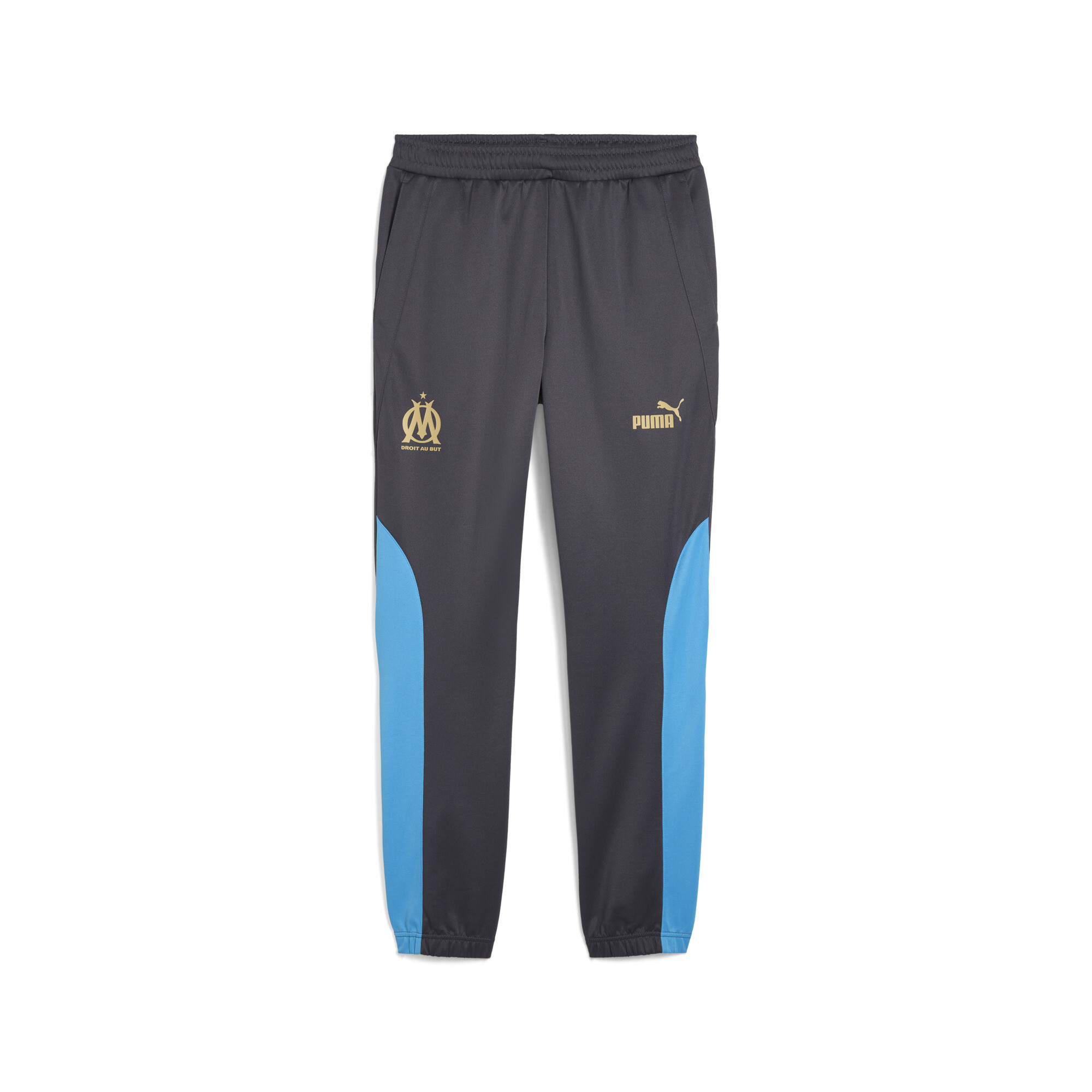 Puma Olympique de Marseille ftblNRGY+ Hose Herren | Galactic Gray/Gold | Größe: XL