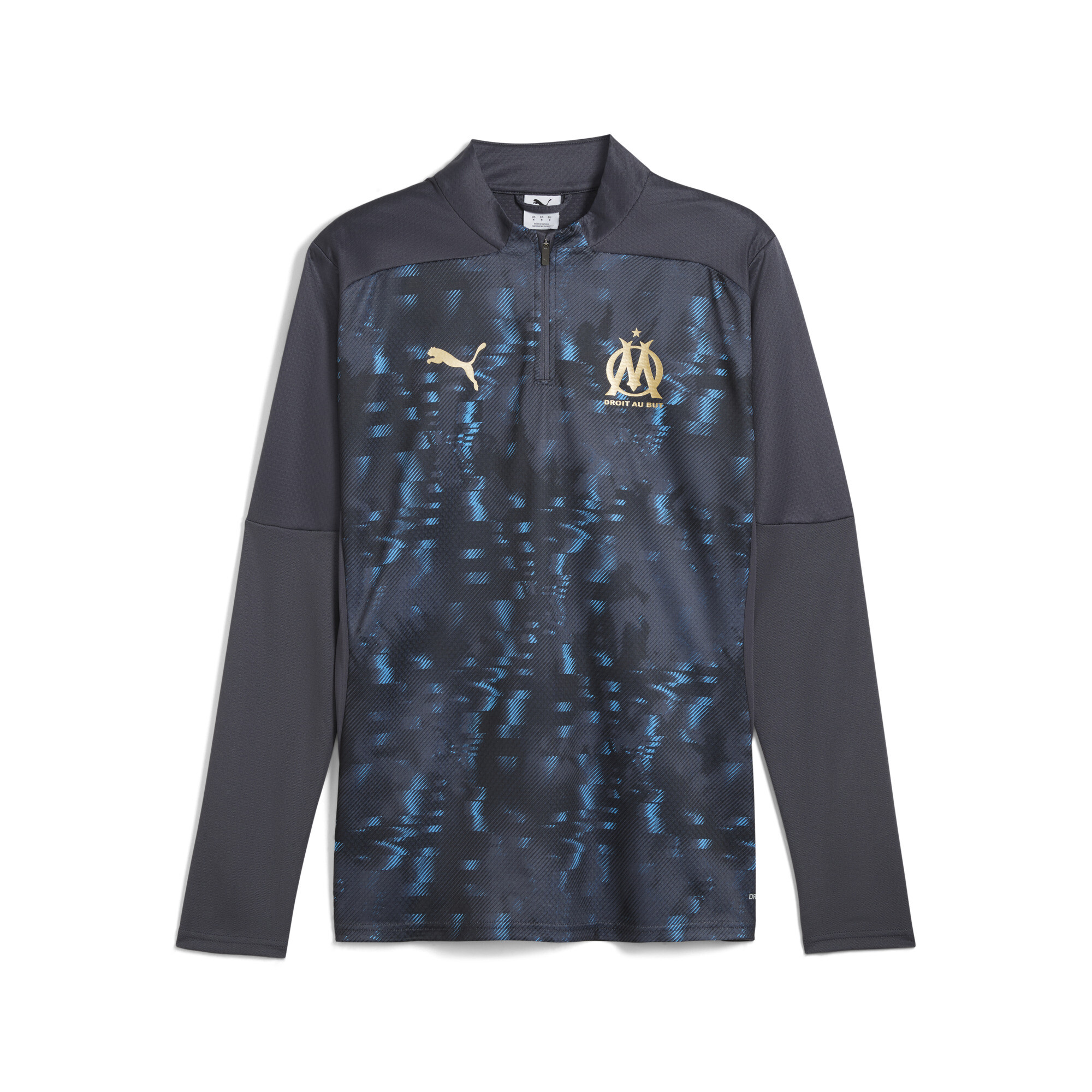 Puma Olympique de Marseille Pre-match Obermaterial Herren | Galactic Gray/Gold | Größe: XXL