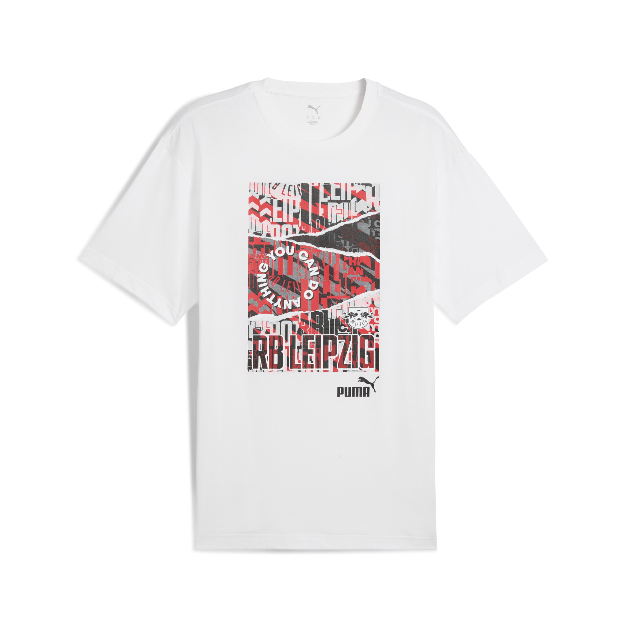 Puma RB Leipzig ftblNRGY+ T-Shirt Herren | Mit Plain | White | Größe: XS