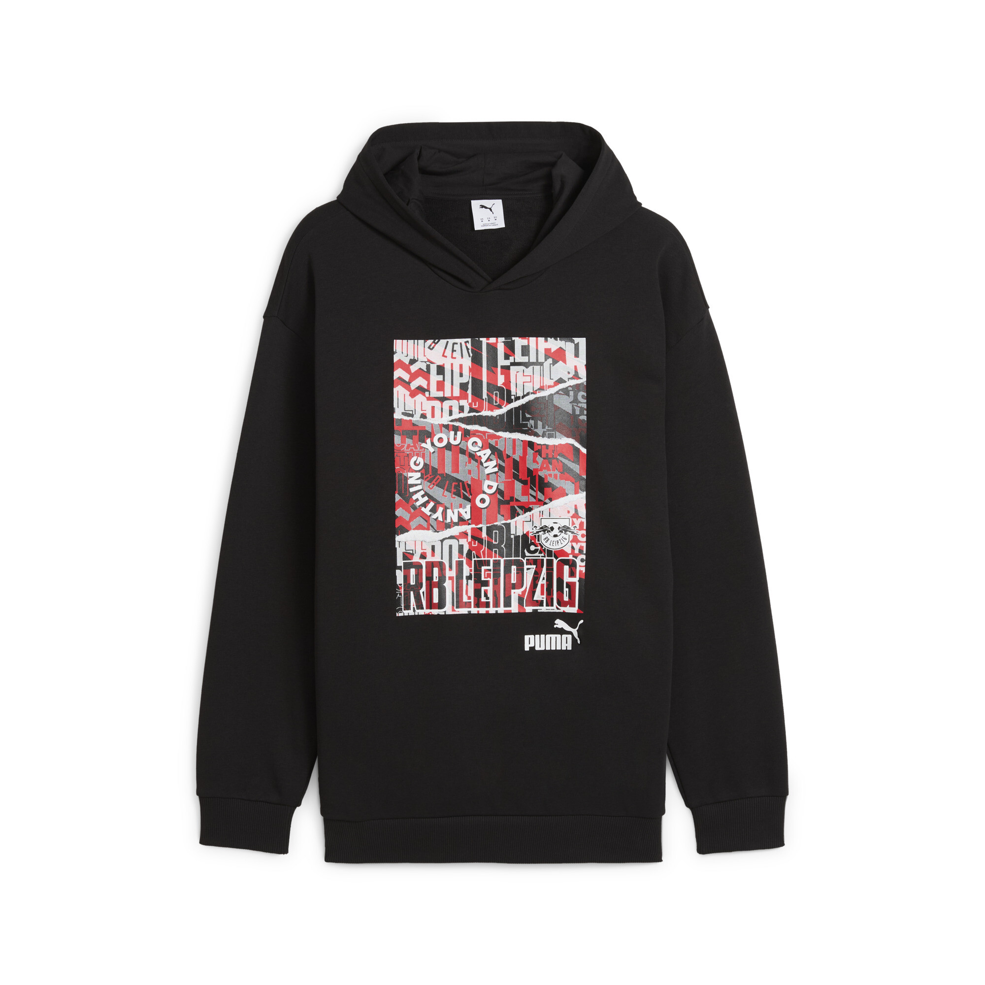 Puma RB Leipzig ftblNRGY+ Hoodie Herren | Mit Logo Print | Black | Größe: XS