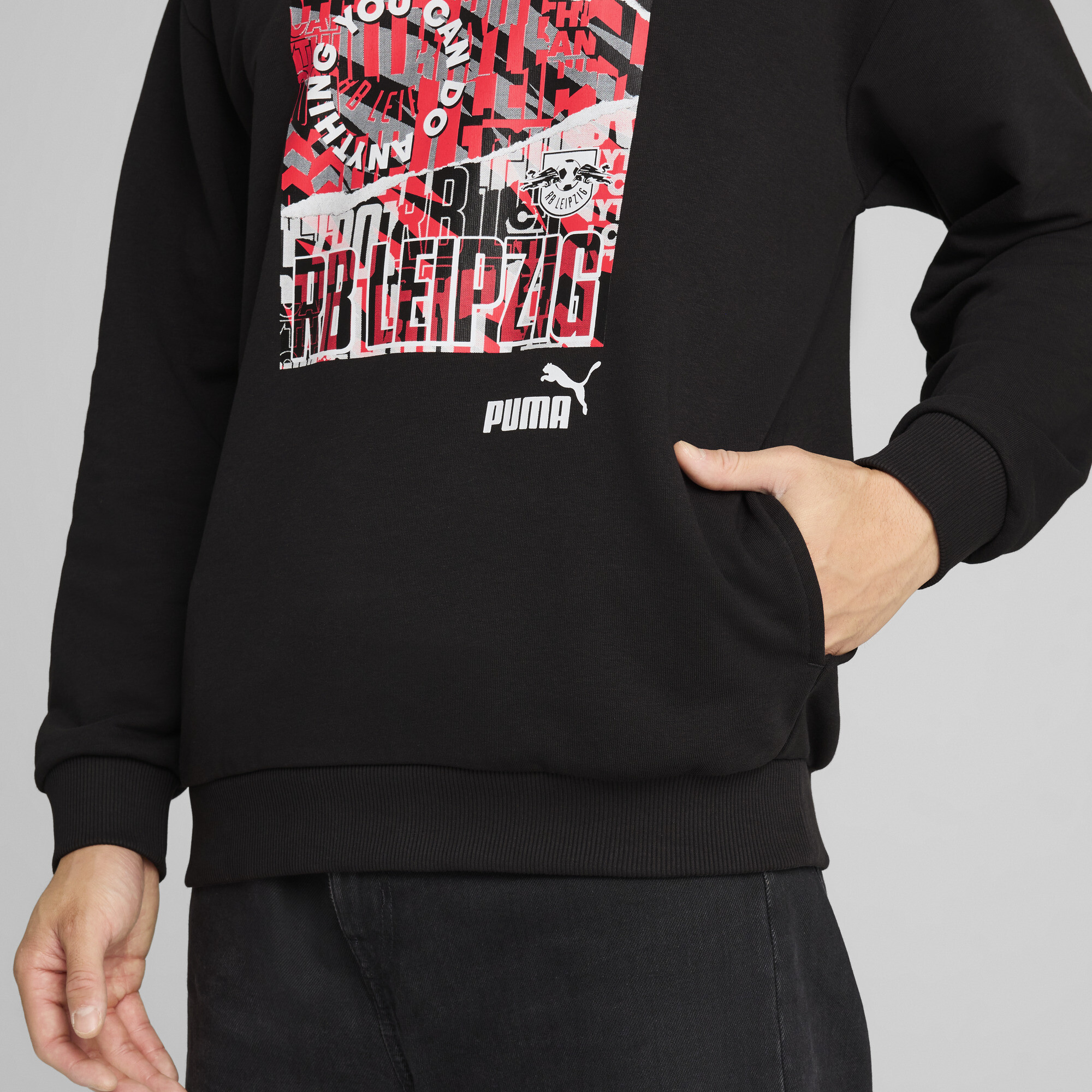 PUMA RB Leipzig ftblNRGY+ hoodie voor Heren, Zwart