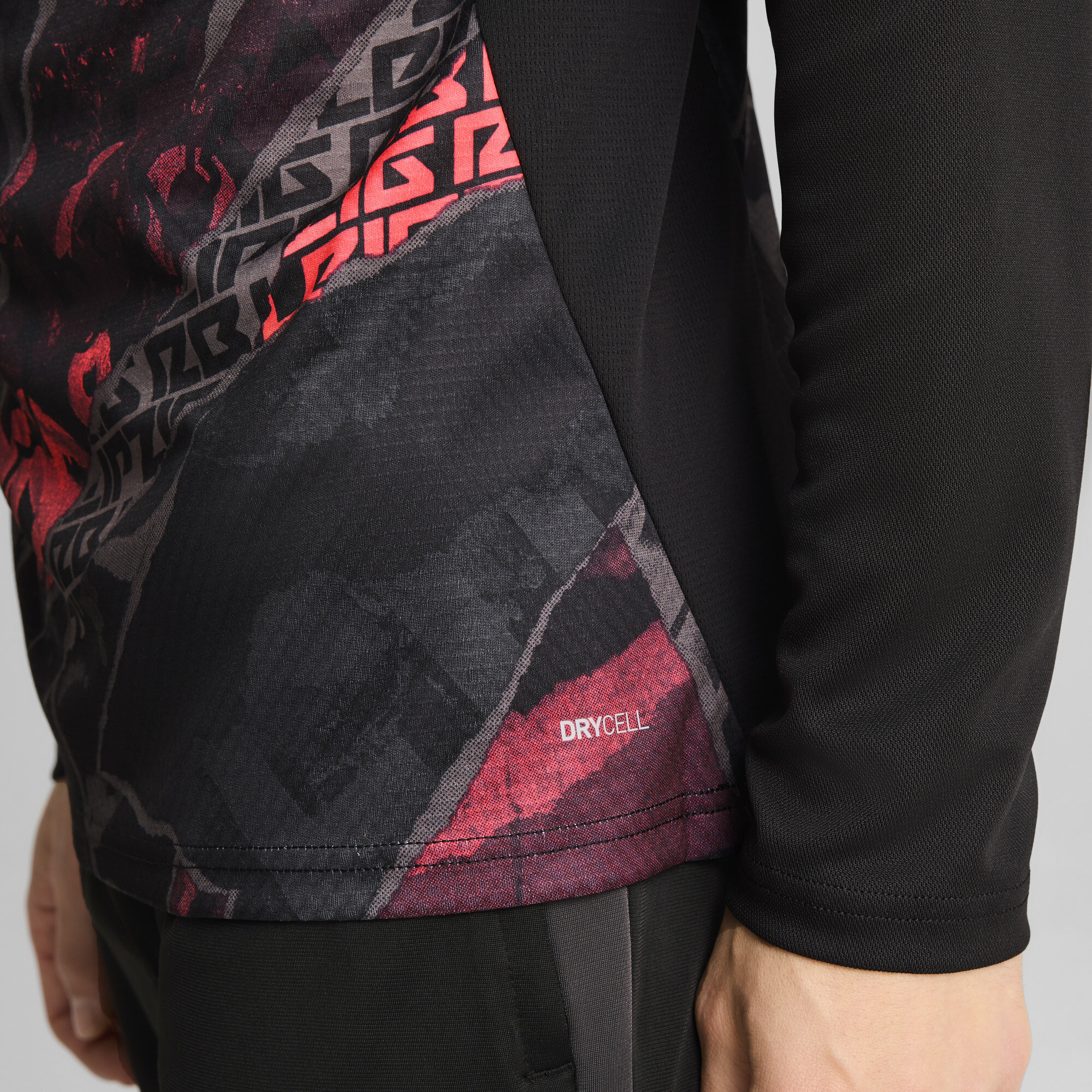 RB Leipzig 24/25 prematch-top met kwartrits voor Heren, Zwart/Rood, Maat XL | PUMA