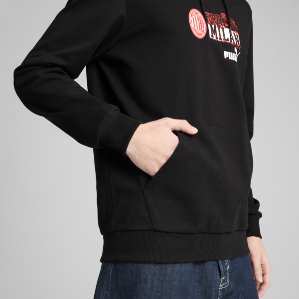 Buzo con capucha AC Milan ftblNRGY para hombre, PUMA Black-For All Time Red, large-ARG
