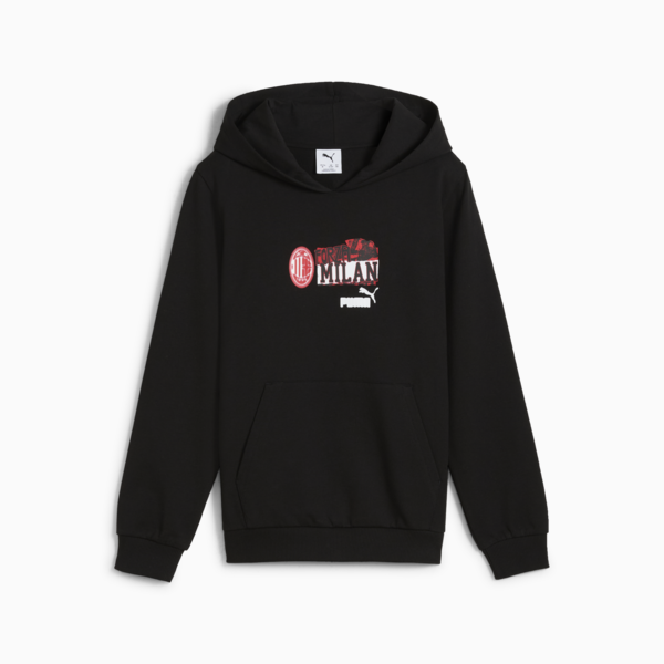 Buzo con capucha AC Milan ftblNRGY juvenil, PUMA Black-For All Time Red, large-ARG