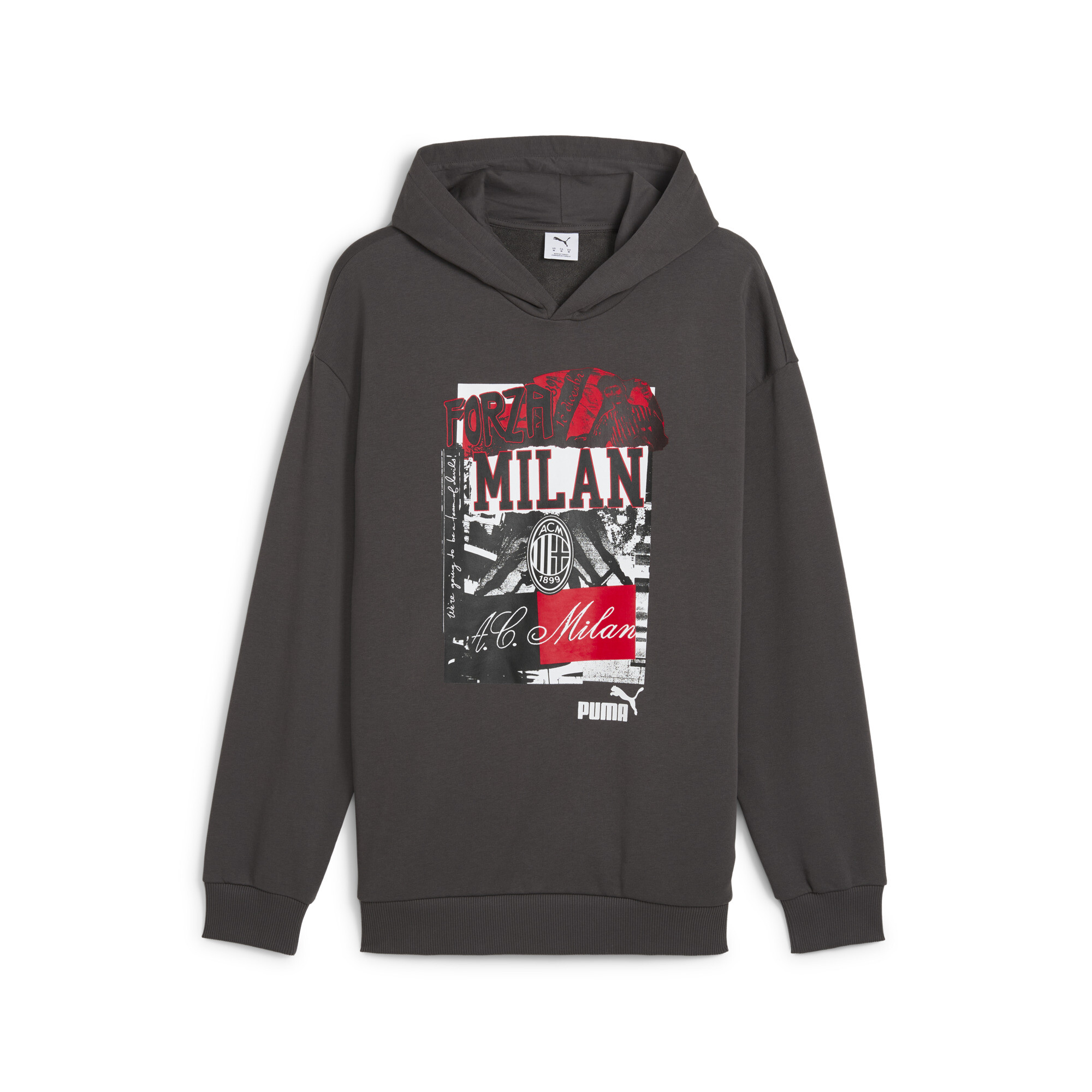 Puma AC Milan ftblNRGY+ Hoodie Herren | Shadow Gray/Black | Größe: XL