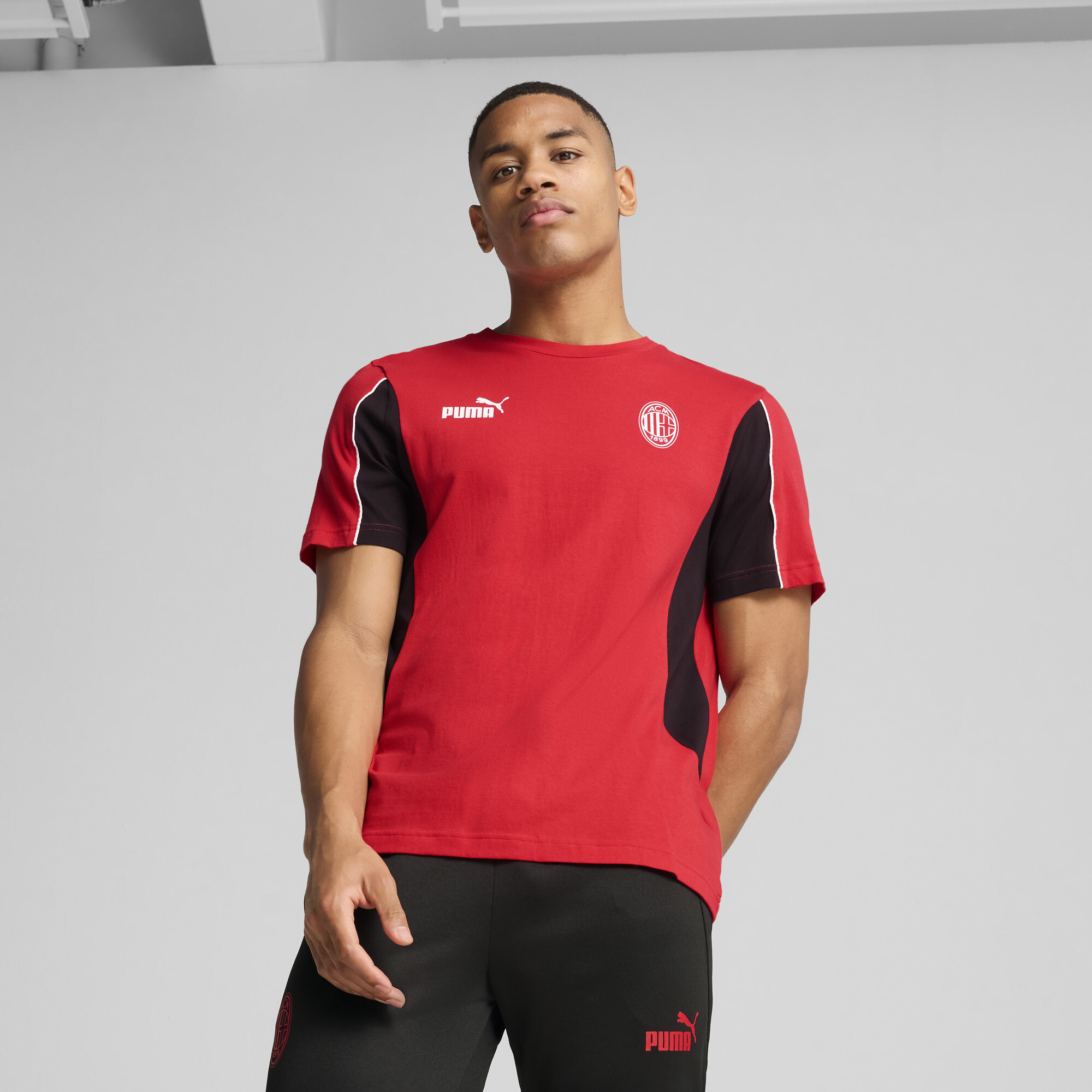 Puma AC Milan ftblARCHIVE T-Shirt Herren | Red/Black | Größe: L