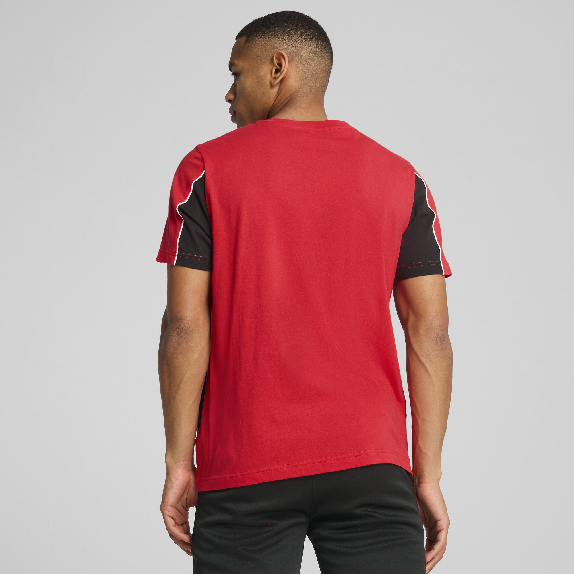 PUMA AC Milan ftblARCHIVE T-shirt voor Heren, Zwart/Rood, Maat M thumbnail 3