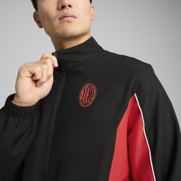 Chamarra AC Milan ftblARCHIVE para hombre, PUMA Black-For All Time Red, large-MEX