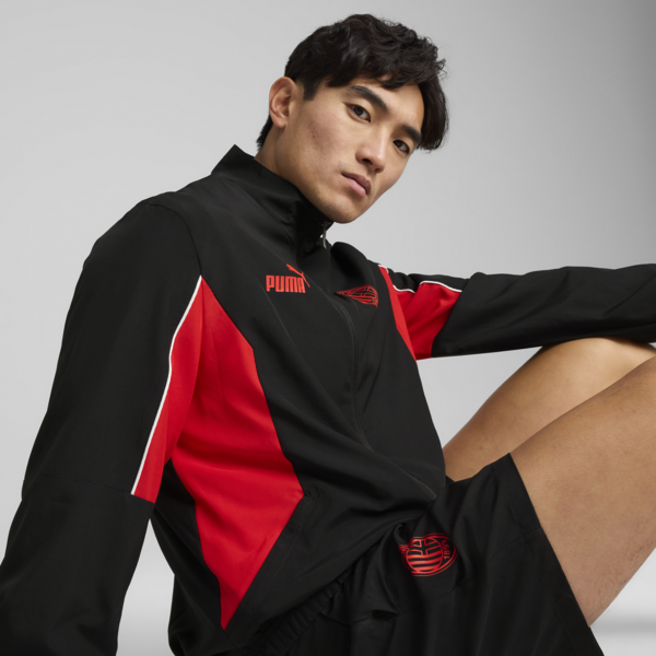 Chamarra AC Milan ftblARCHIVE para hombre, PUMA Black-For All Time Red, large-MEX