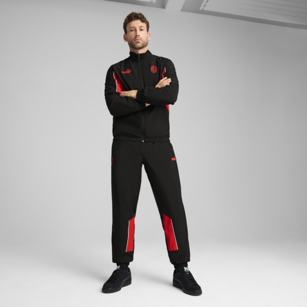 Pants holgado AC Milan ftblARCHIVE para hombre, PUMA Black-For All Time Red, large-MEX