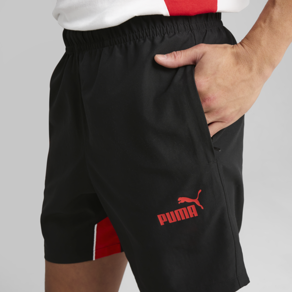 Shorts AC Milan ftblARCHIVE para hombre, PUMA Black-For All Time Red, large-MEX