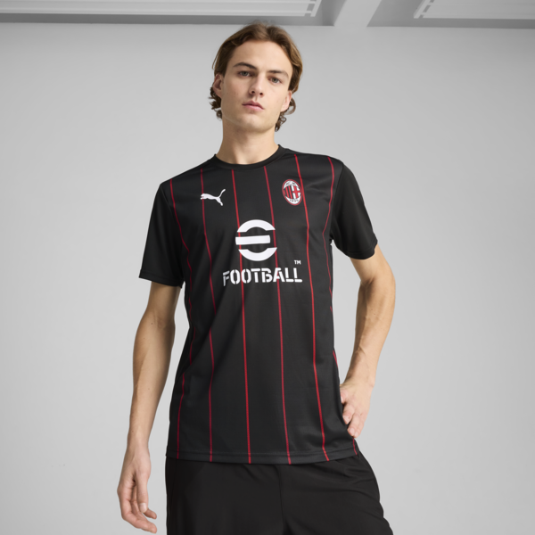 Camiseta pre-partido AC Milan para hombre, PUMA Black-For All Time Red, large-ARG