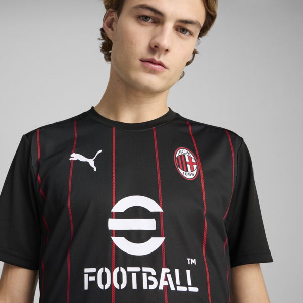 Camiseta pre-partido AC Milan para hombre, PUMA Black-For All Time Red, large-ARG