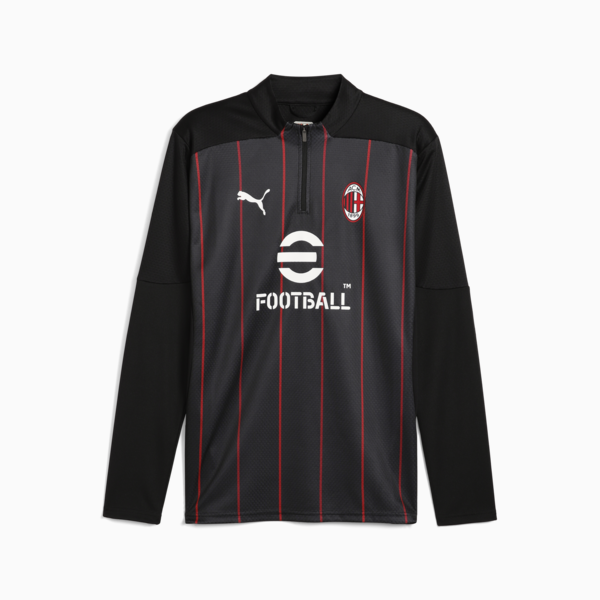 Remera pre-partido AC Milan para hombre, PUMA Black-For All Time Red, large-ARG