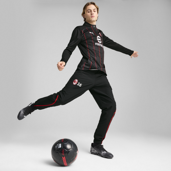 Remera pre-partido AC Milan para hombre, PUMA Black-For All Time Red, large-ARG