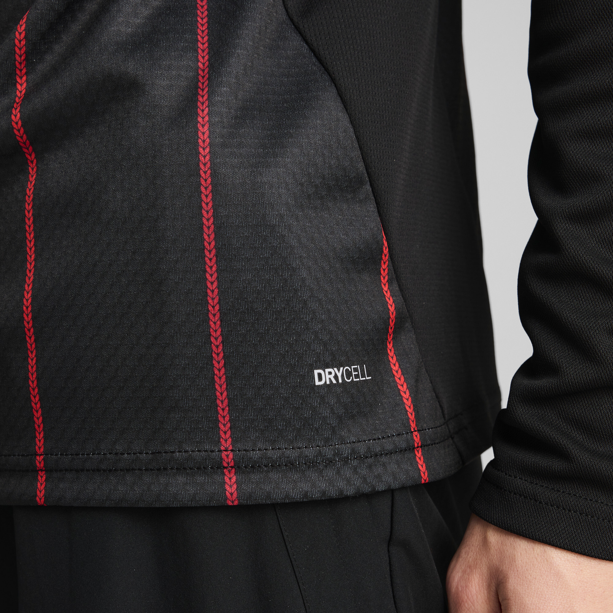 PUMA AC Milan Pre-Match Trainingstrui 1/4-Zip 2024-2025 Zwart Rood