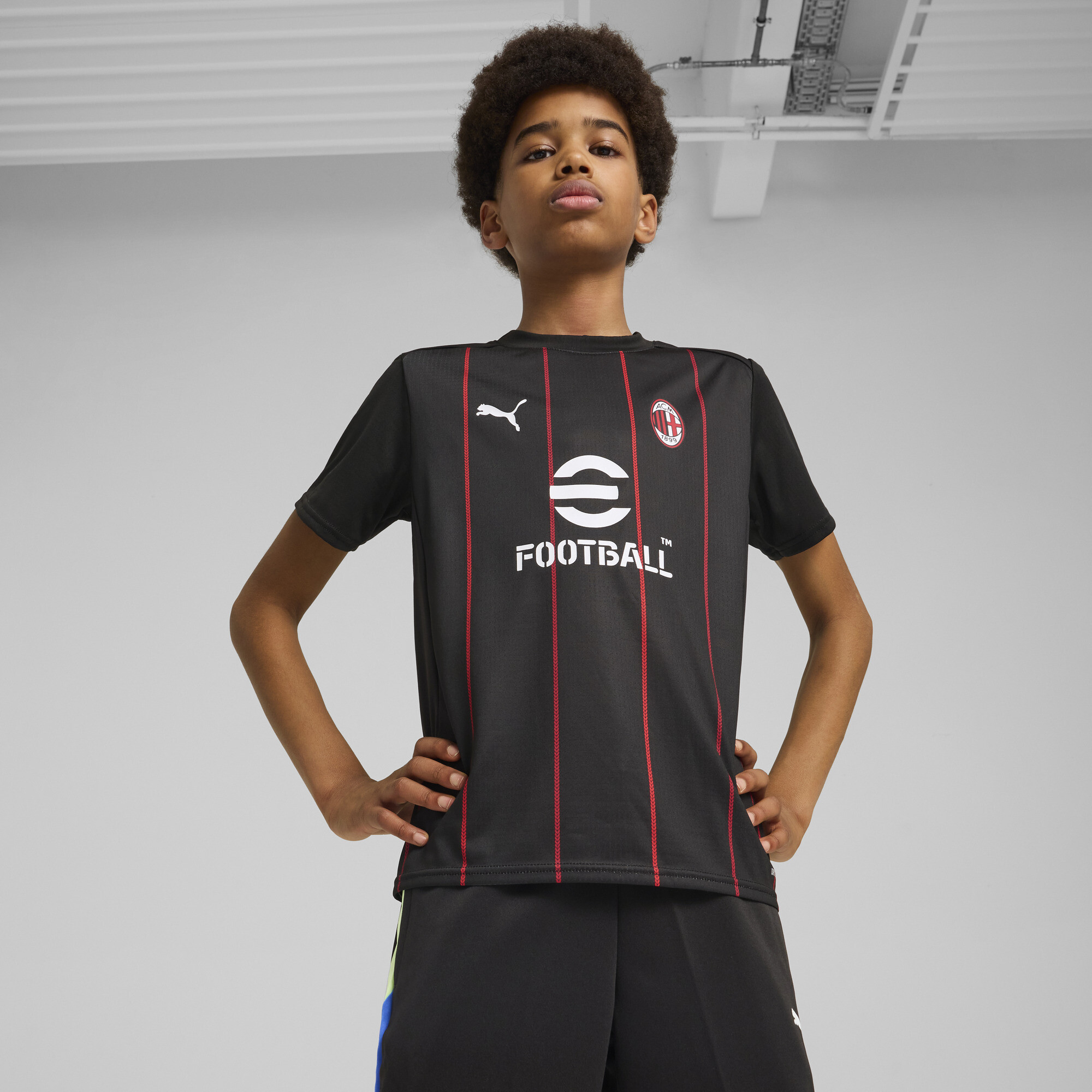 Puma AC Milan Aufwärmtrikot Teenager Für Für Kinder | Black/Red | Größe: 9-10Y