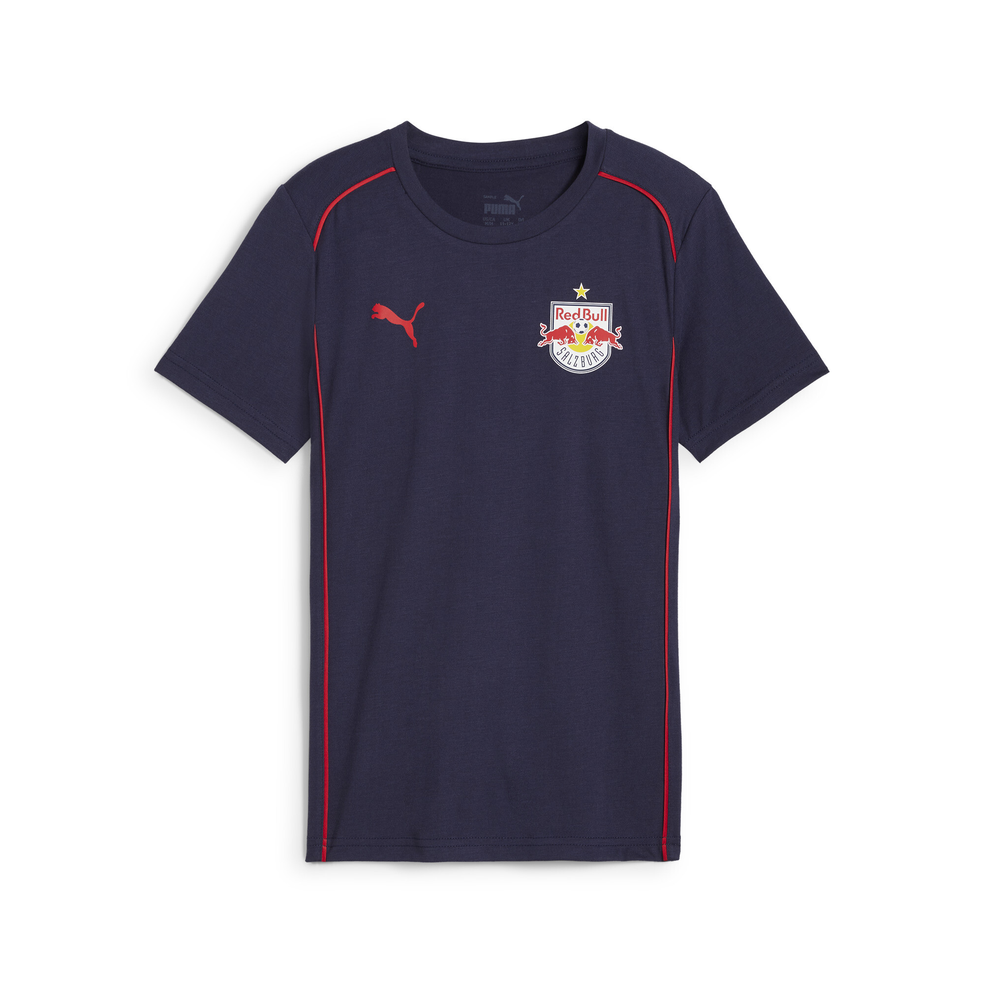 Puma FC Red Bull Salzburg Casuals T-Shirt Teenager Für Für Kinder | Mit Other Pattern | Navy/Red | Größe: 11-12Y