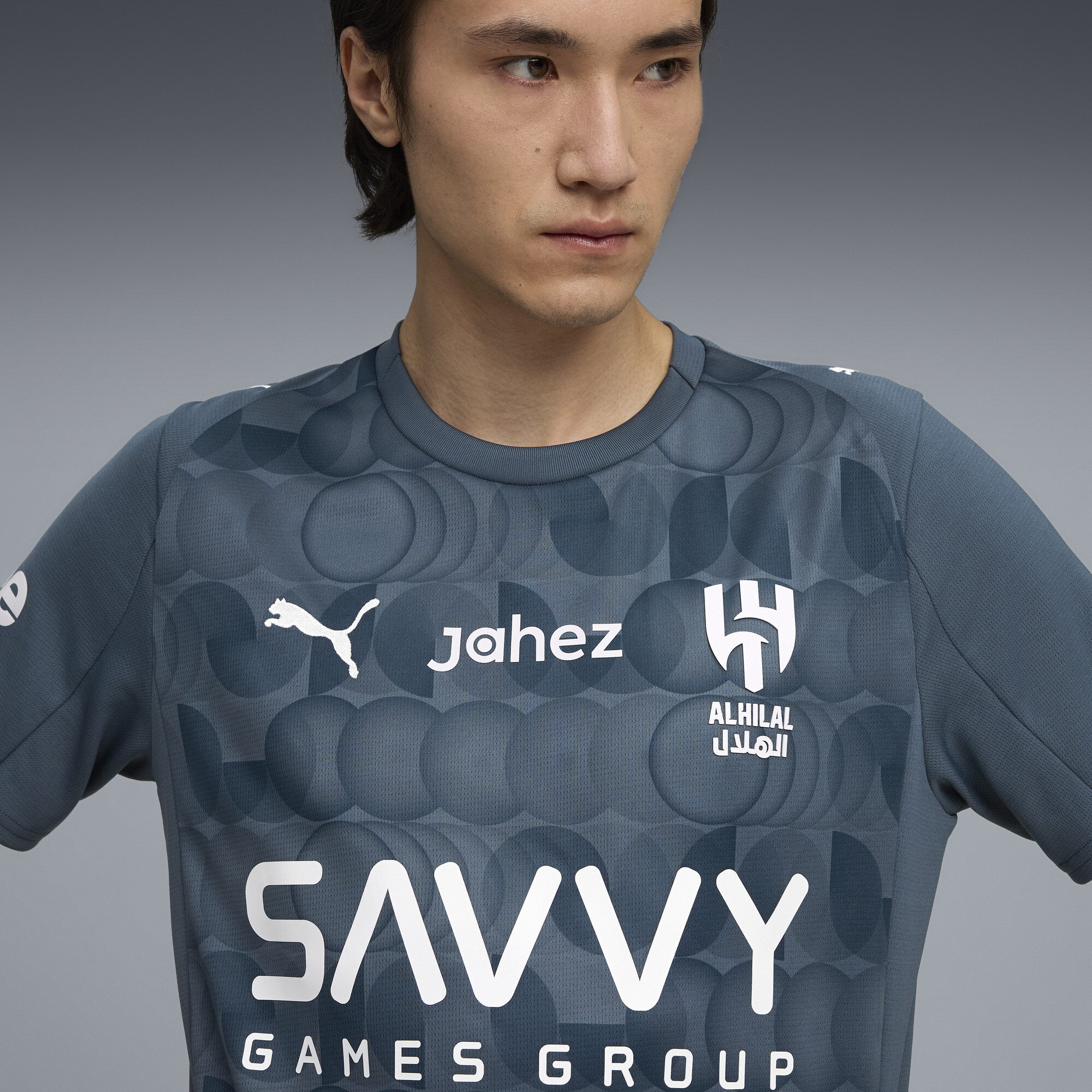 PUMA Al-Hilal SFC 25/26 derde shirt voor Heren, Grijs/Zilver, Maat L thumbnail 5