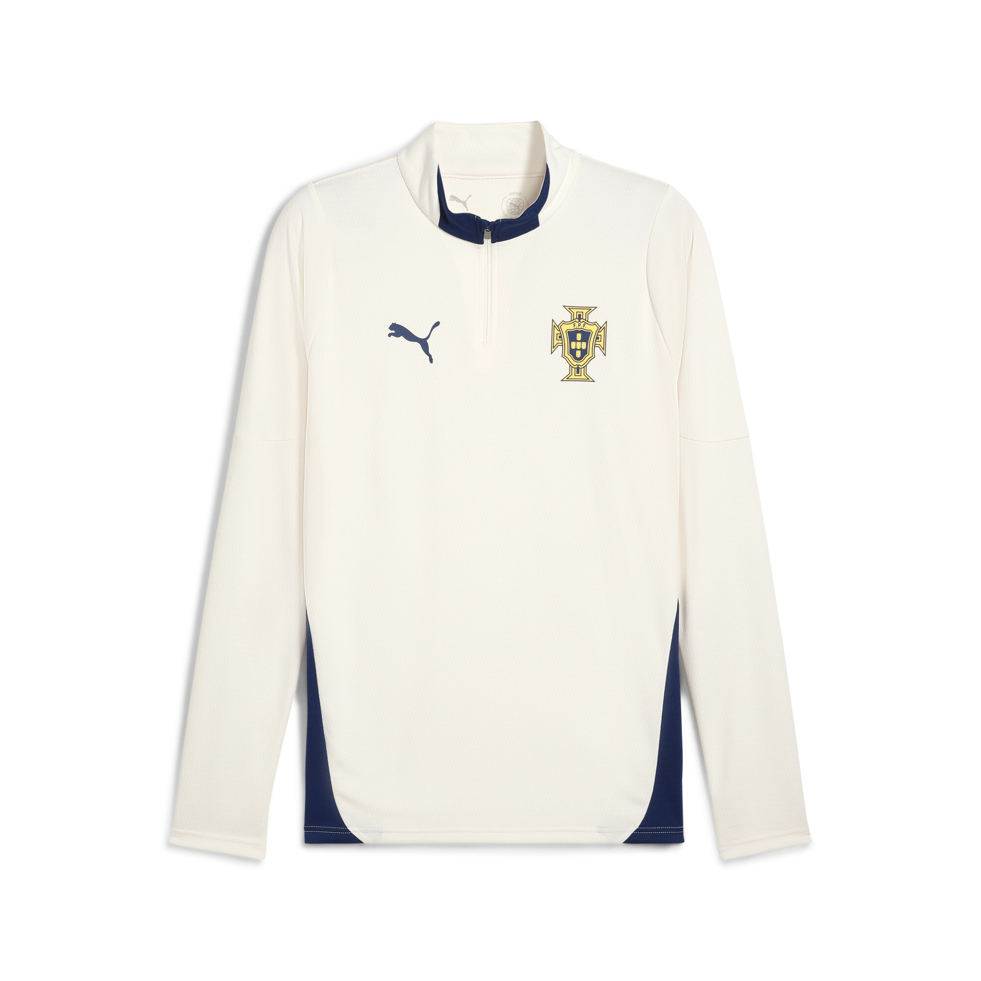 PUMA Portugal trainingstop met kwartrits voor Heren, Blauw/Rood/Bruin, Maat 3XL thumbnail 3