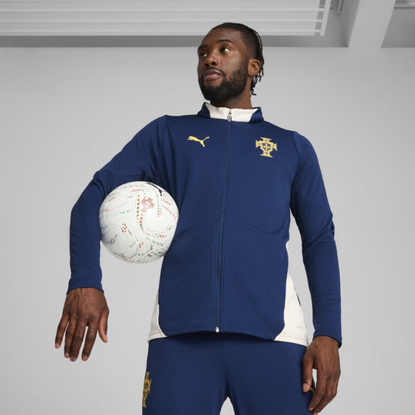 Portugal Training Jacket Men, Persian Blue-Sugared Almond, large-ZAF