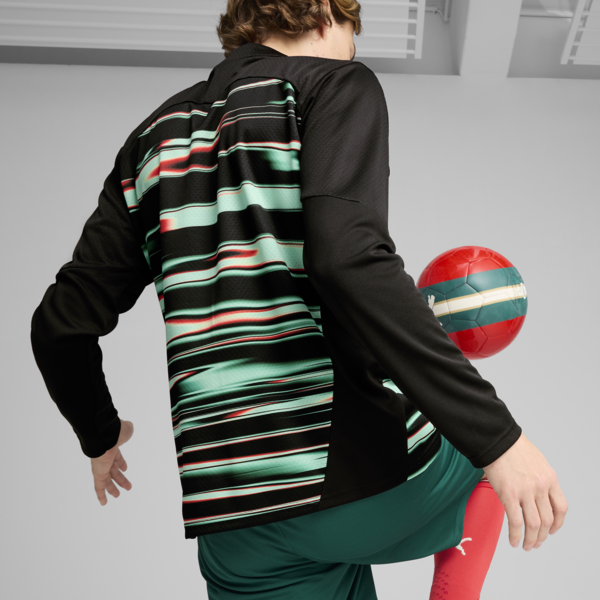 Portugal Pre-match Quarter-Zip Top Men, PUMA Black-PUMA White, large-ZAF