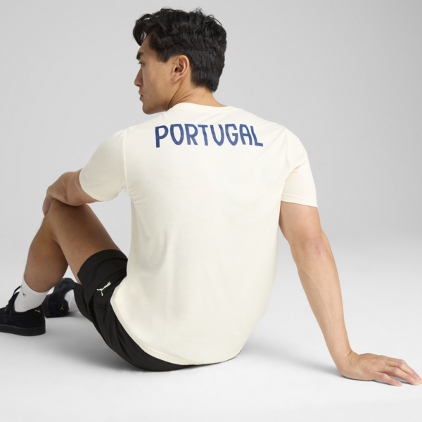 Portugal Casuals Tee Men, Sugared Almond-Persian Blue, large-ZAF