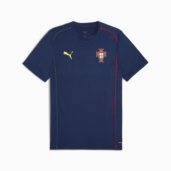 Camiseta Portugal Casuals para hombre, Persian Blue-Sunny Yellow, large-ARG
