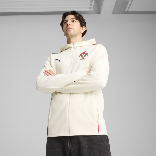 Portugal Casuals Full-Zip Hooded Jacket Men, Sugared Almond-Persian Blue, large-ZAF