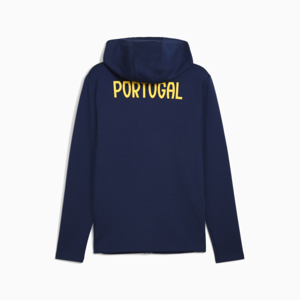 Campera con capucha y cierre Portugal Casuals para hombre, Persian Blue-Sunny Yellow, large-ARG