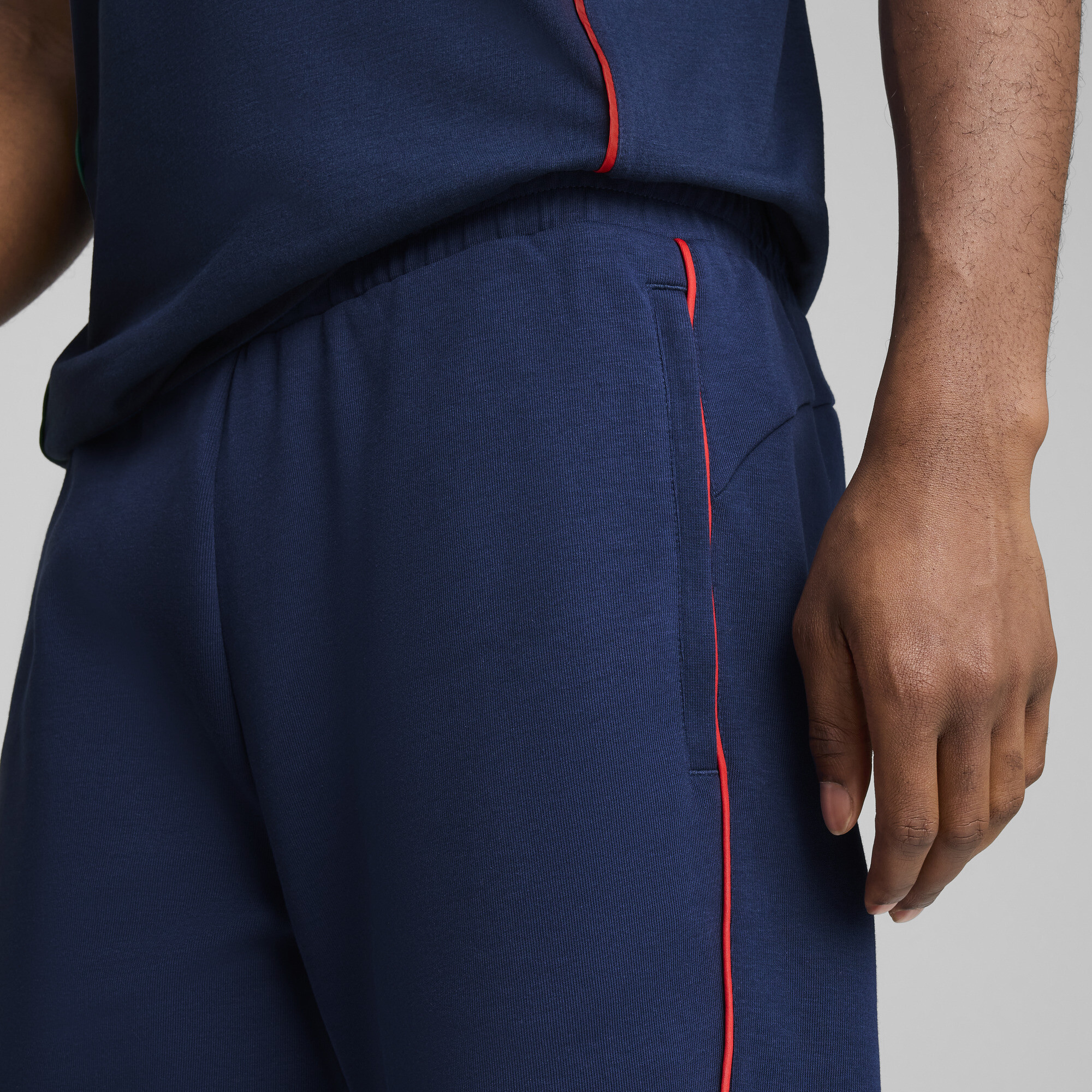 PUMA Portugal Casuals short voor Heren, Blauw/Geel, Maat S thumbnail 5