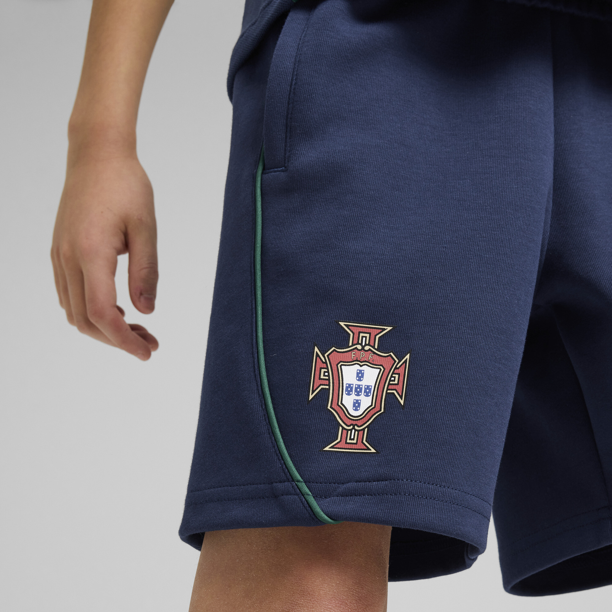 PUMA Portugal Casuals short, Blauw/Geel, Maat 12-18M thumbnail 6