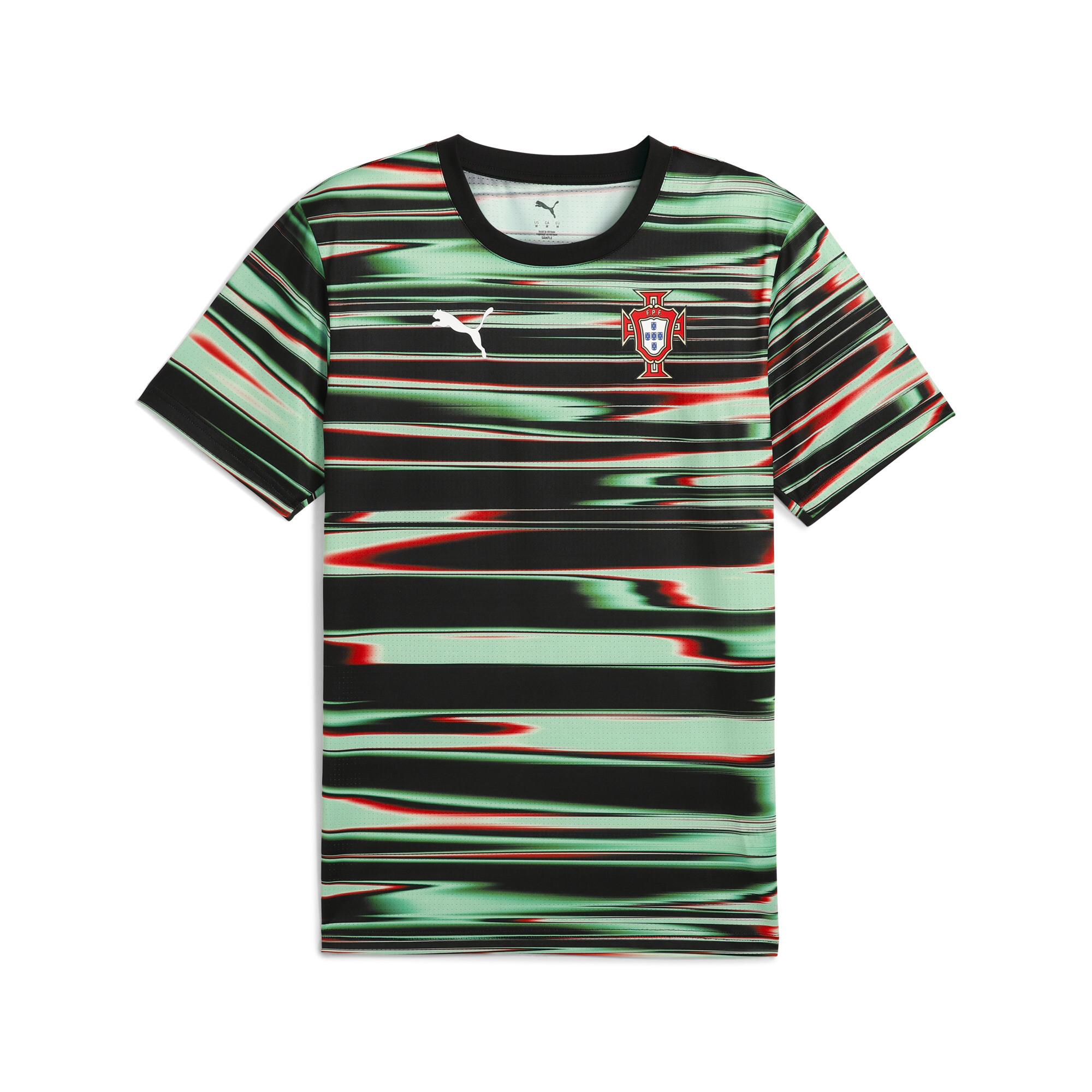 PUMA Portugal prematch-shirt voor Heren, Zwart/Wit, Maat L thumbnail 3