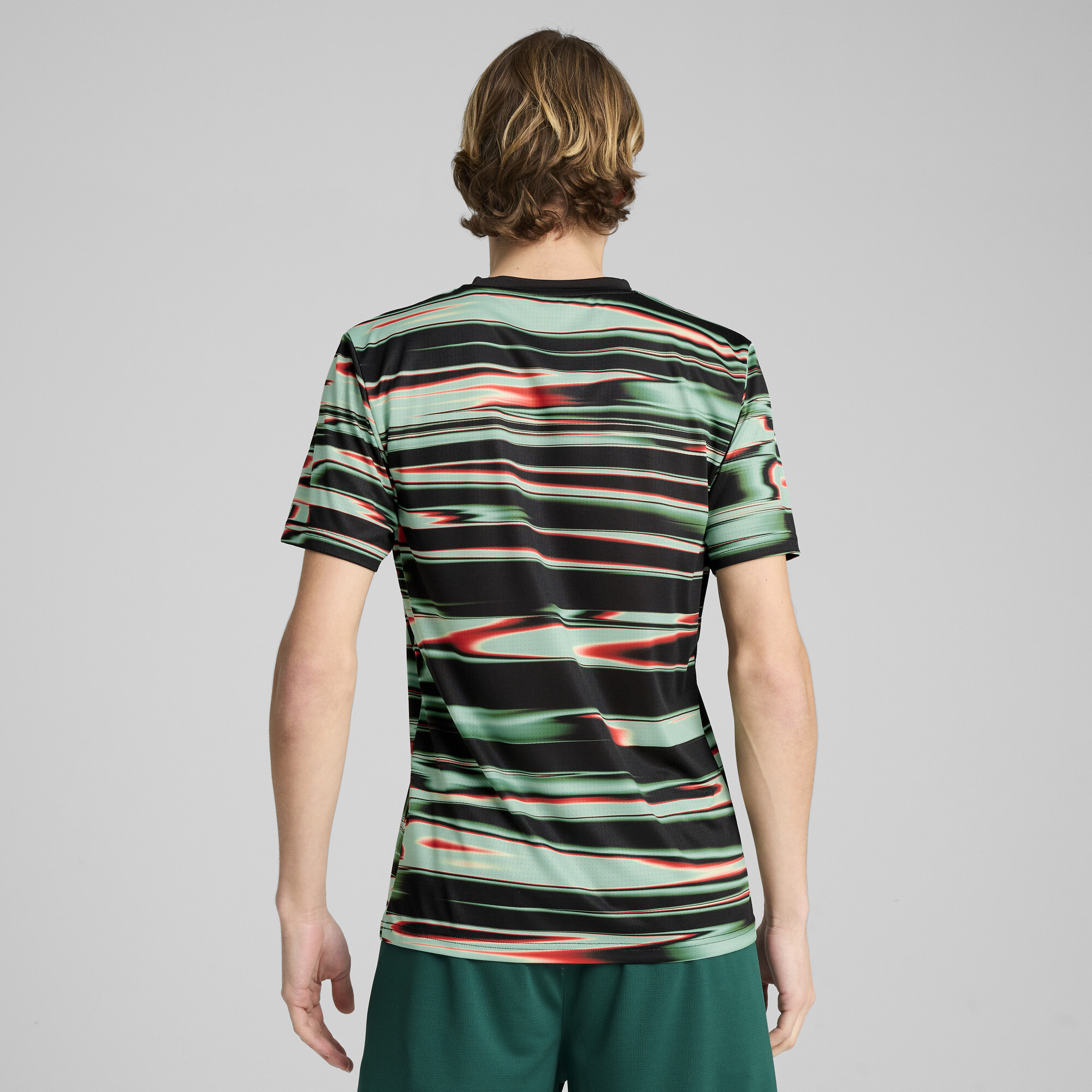 PUMA Portugal prematch-shirt voor Heren, Zwart/Wit, Maat L thumbnail 6