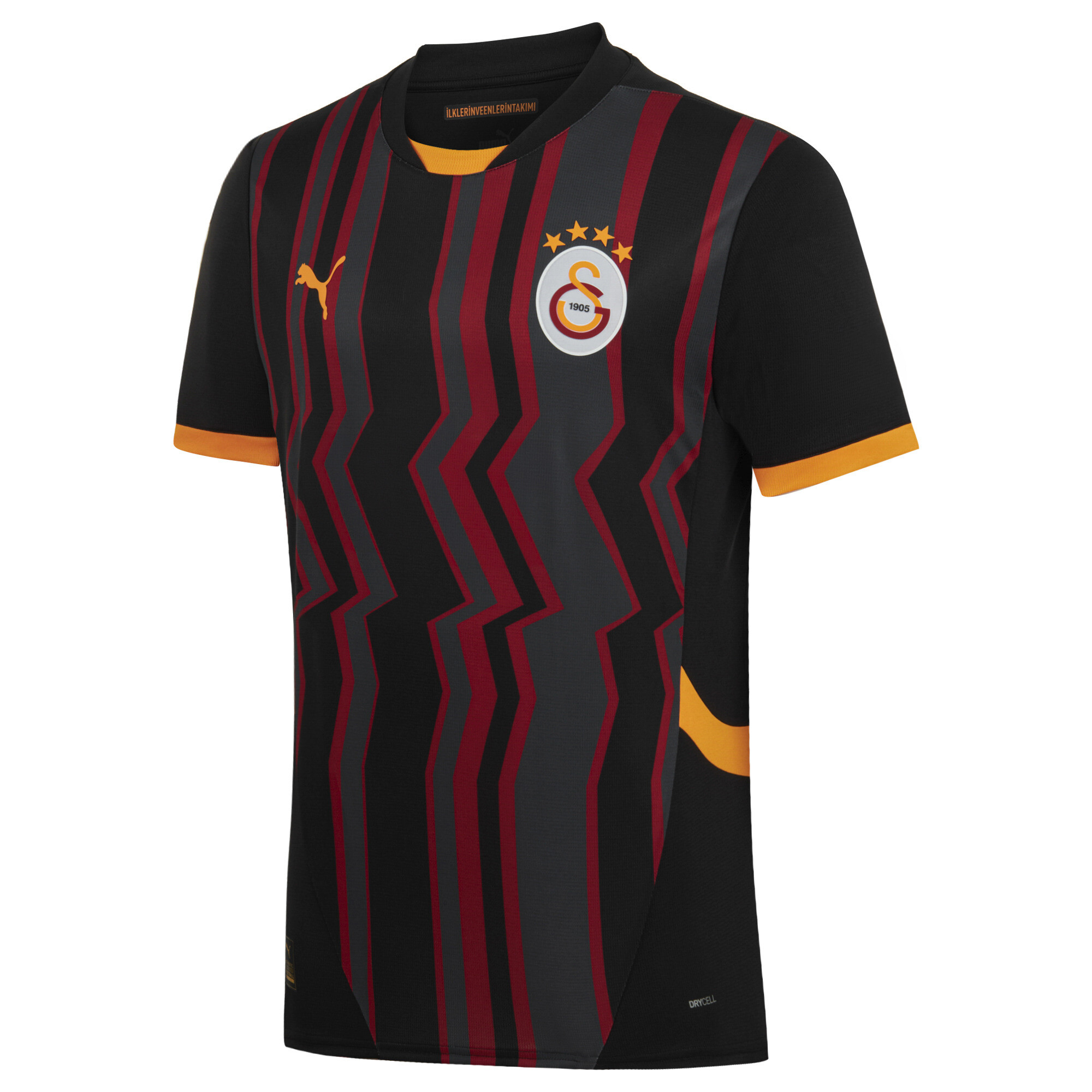 Puma Galatasaray SK 24/25 Ausweichtrikot Herren | Mit Print | Black/Intense Orange | Größe: M