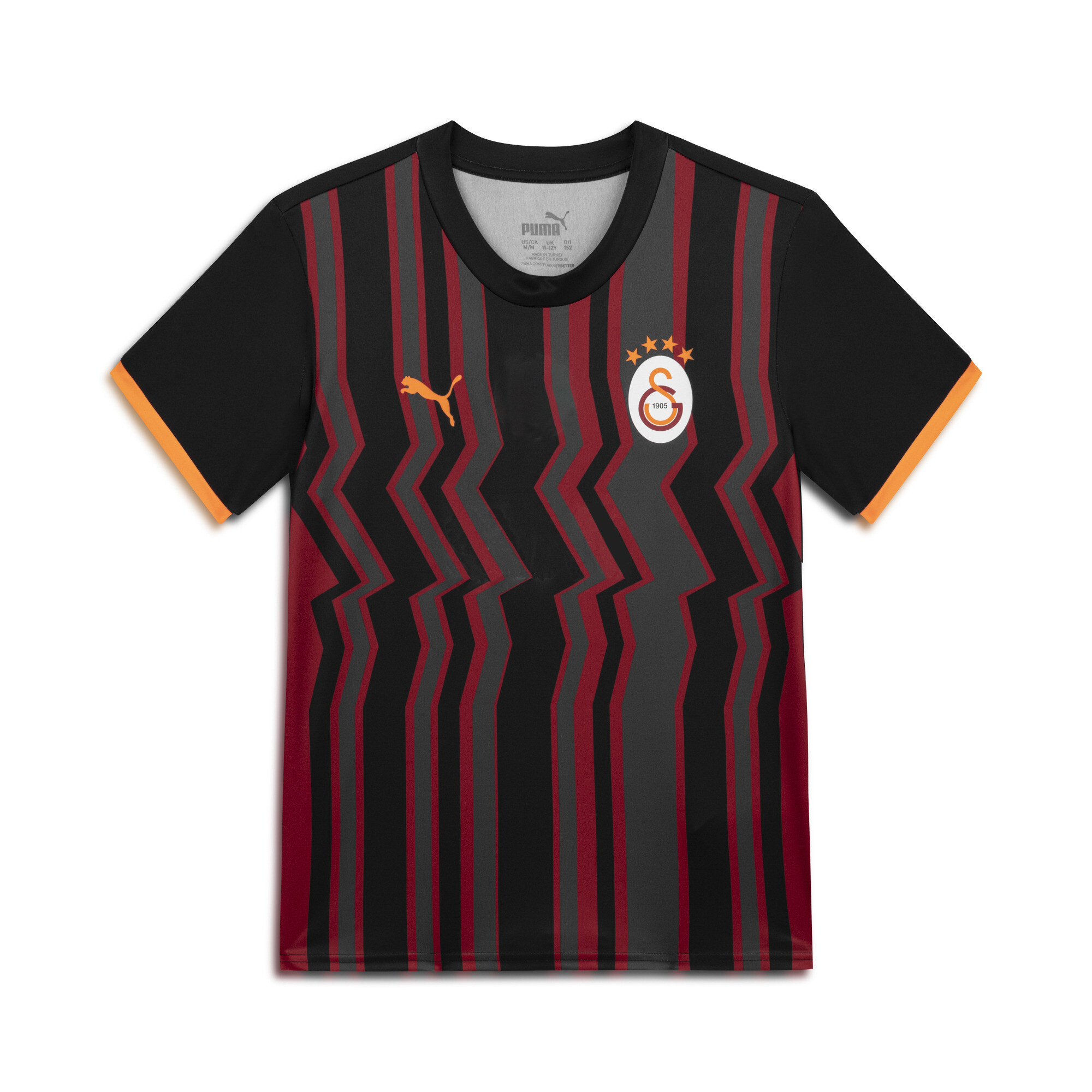 Men's Puma Galatasaray SK 24/25 Third Jersey Youth, Black, Size 7-8Y, Clothing