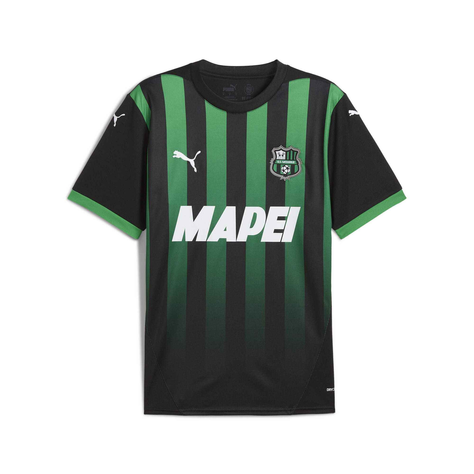 Puma US Sassuolo Calcio 24/25 Heimtrikot Herren | Mit Print | Black/Fast Green | Größe: XXL