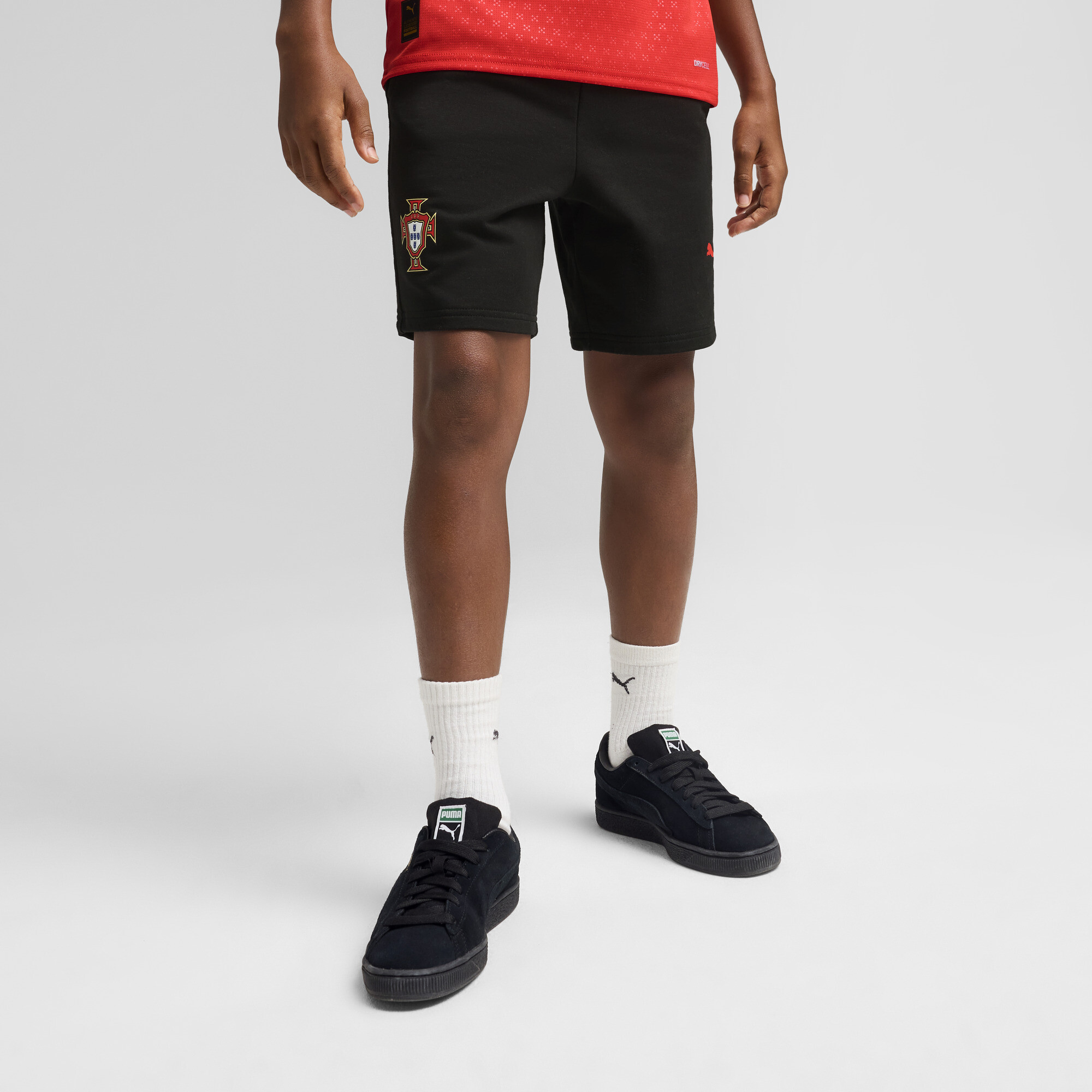 Puma Portugal ftblNRGY Shorts Teenager Für Herren Für Damen Für Kinder | Mit Plain | Black | Größe: 9-10Y