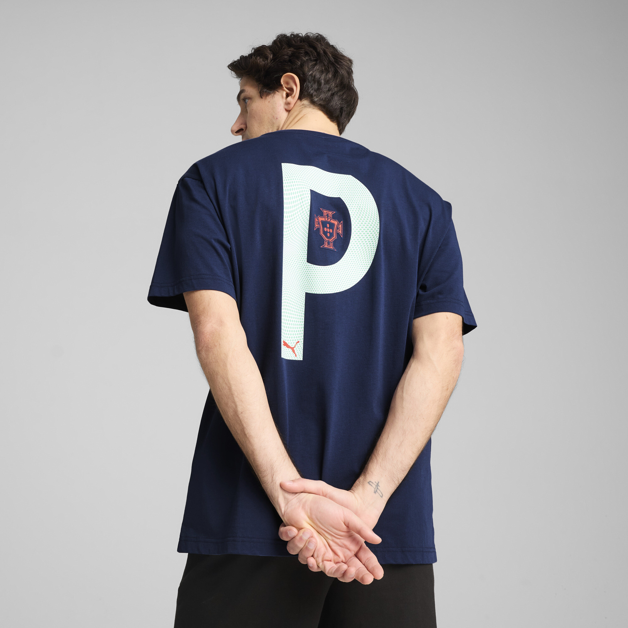 PUMA Portugal ftblNRGY+ T-shirt voor Heren, Blauw, Maat XS thumbnail 5