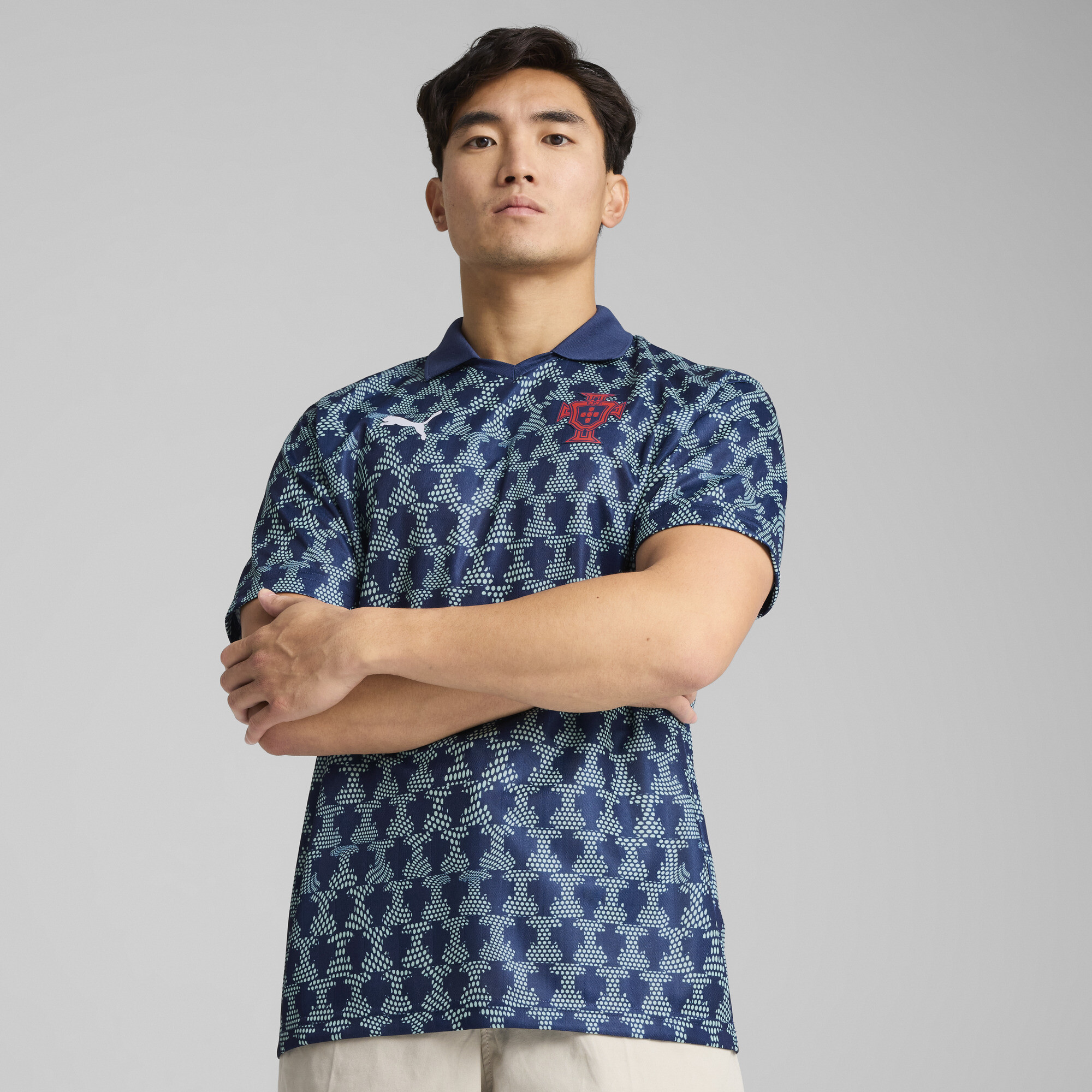 Puma Portugal ftblNRGY+ Retro-Trikot Herren | Mit Other Pattern | Persian Blue | Größe: S