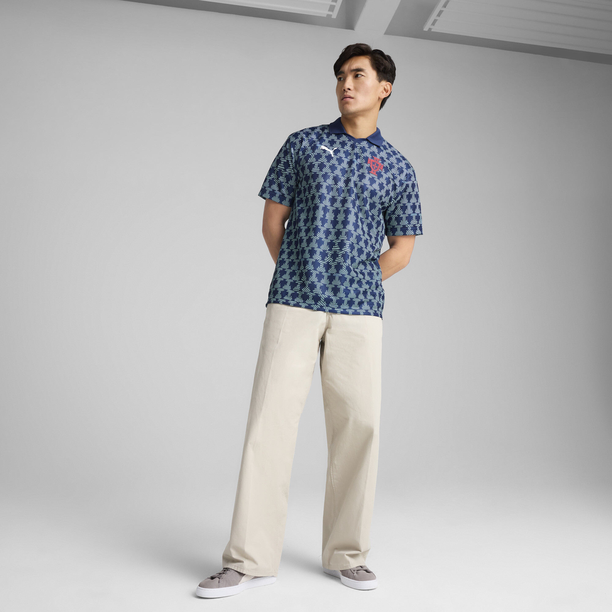 PUMA Portugal ftblNRGY+ retroshirt voor Heren, Blauw, Maat L thumbnail 6