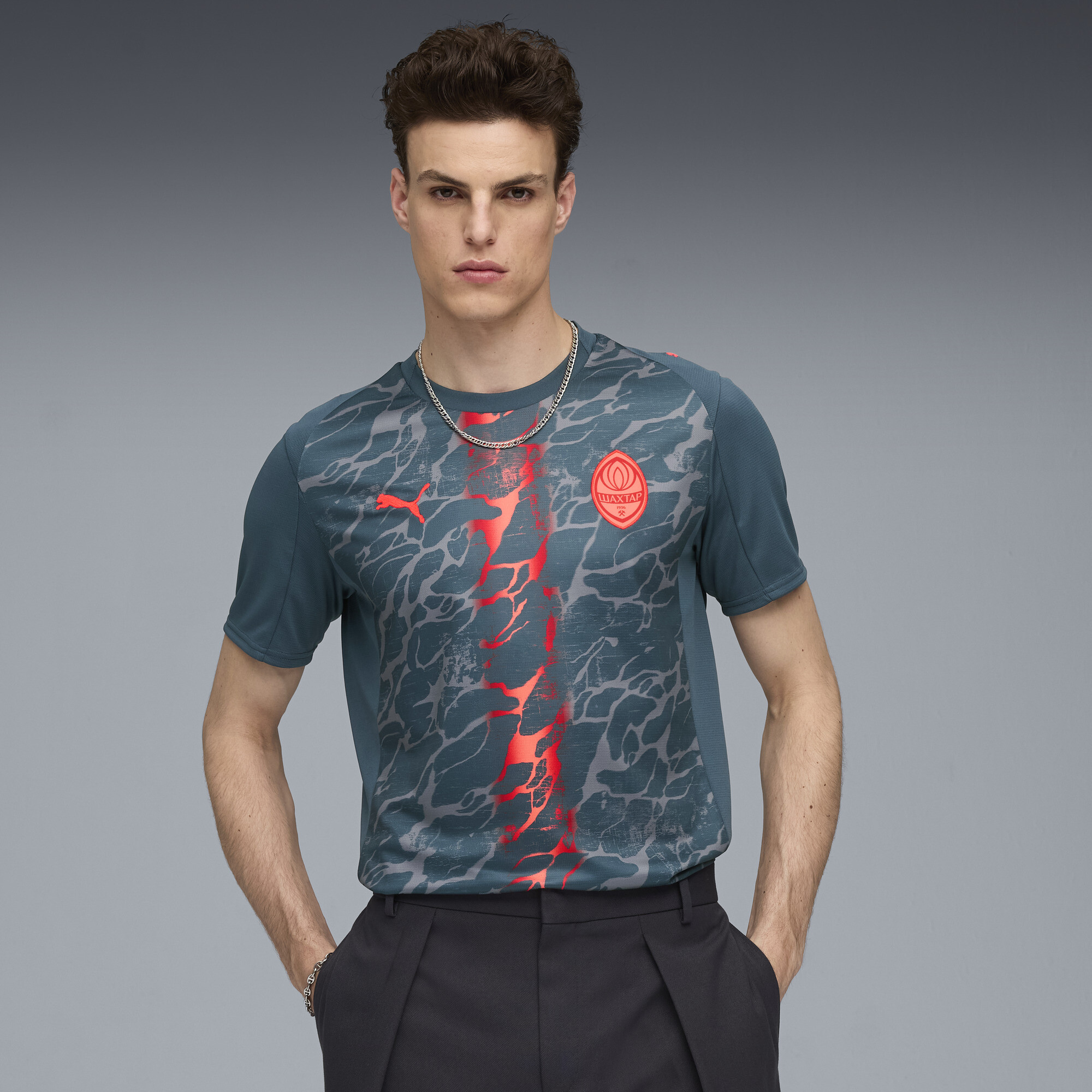 PUMA FC Shakhtar Donetsk 25/26 uitshirt voor Heren, Grijs, Maat S thumbnail 6