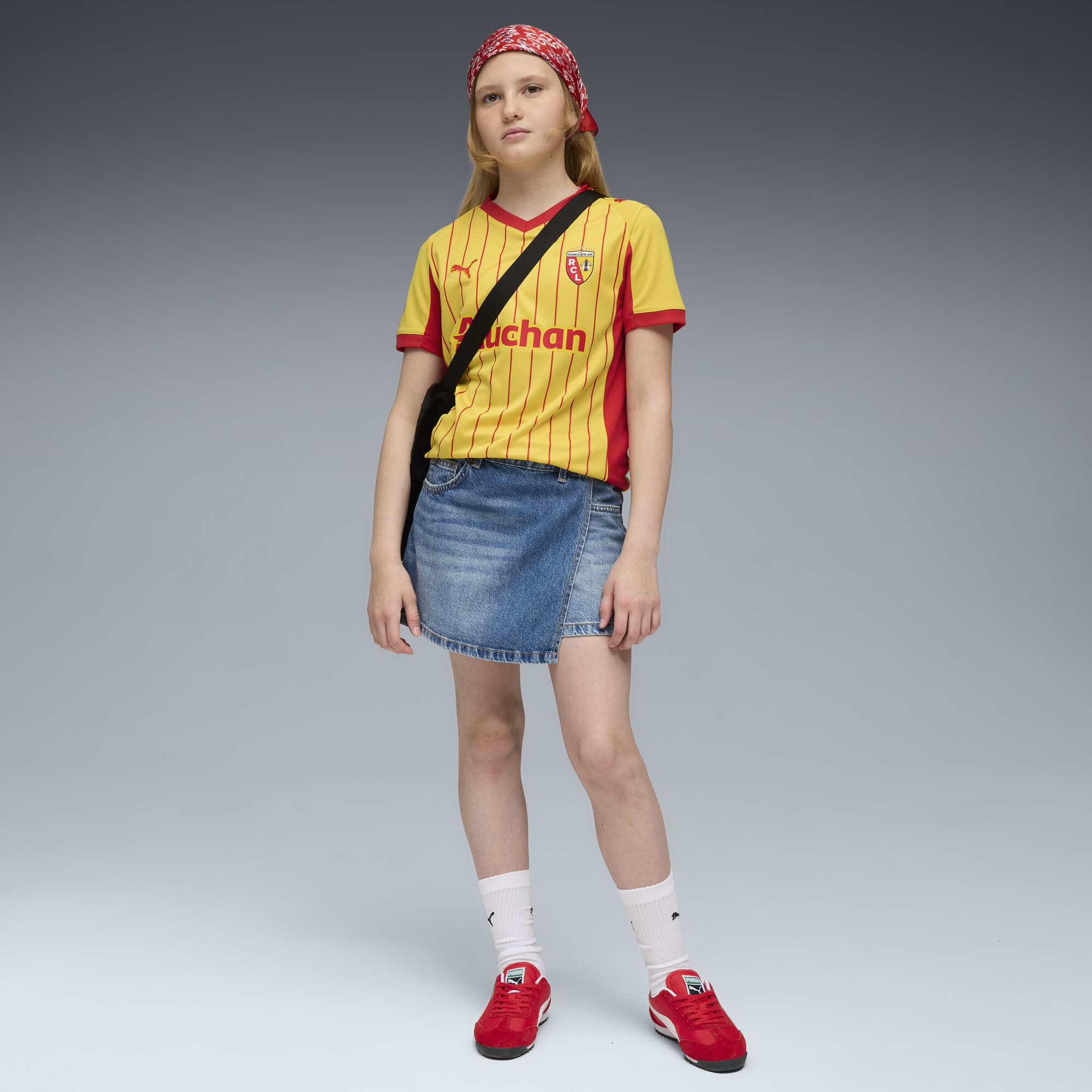 PUMA RC Lens 25/26 thuisshirt, Rood/Geel, Maat 9-10Y thumbnail 5