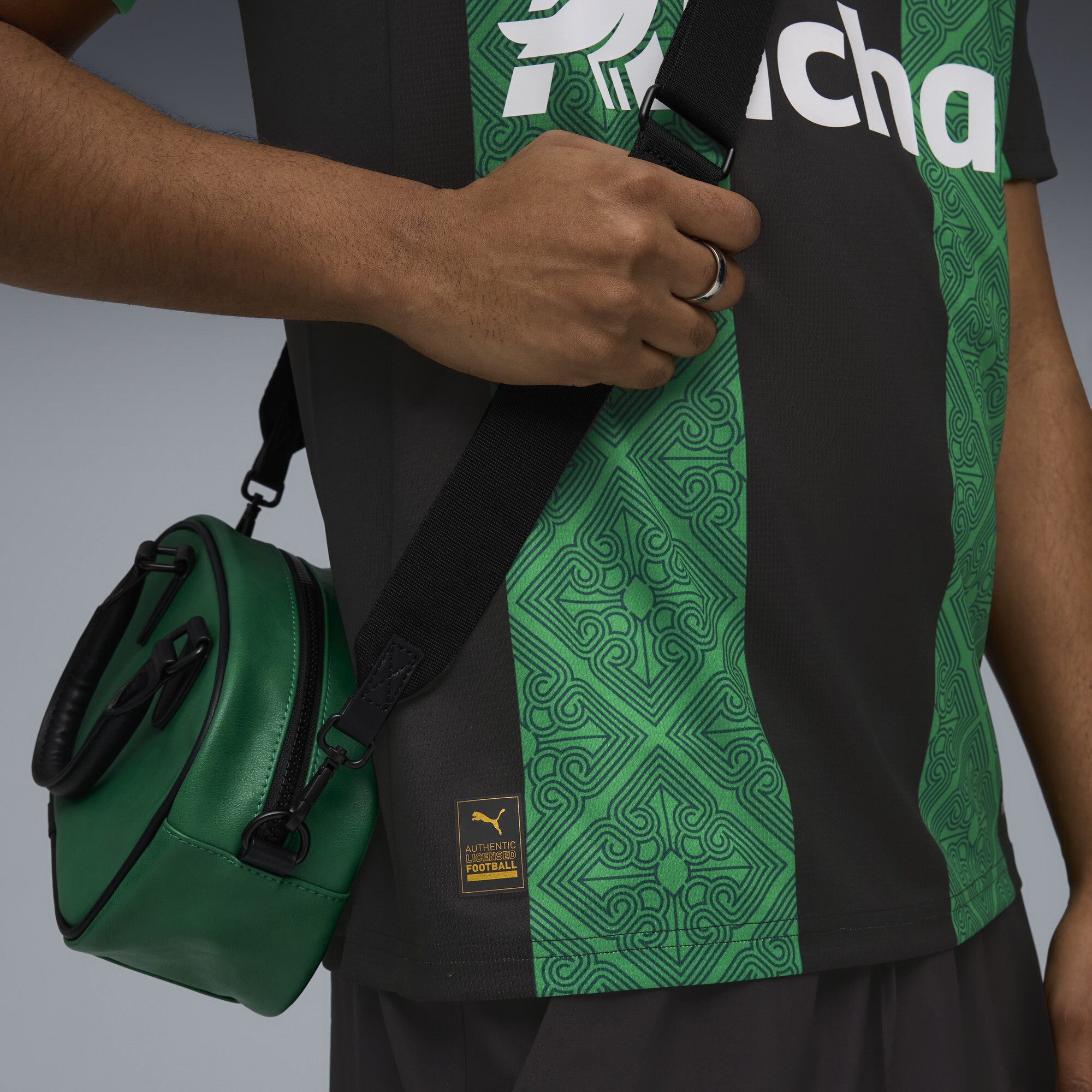 PUMA RC Lens 25/26 uitshirt voor Heren, Groen/Zwart, Maat M thumbnail 2