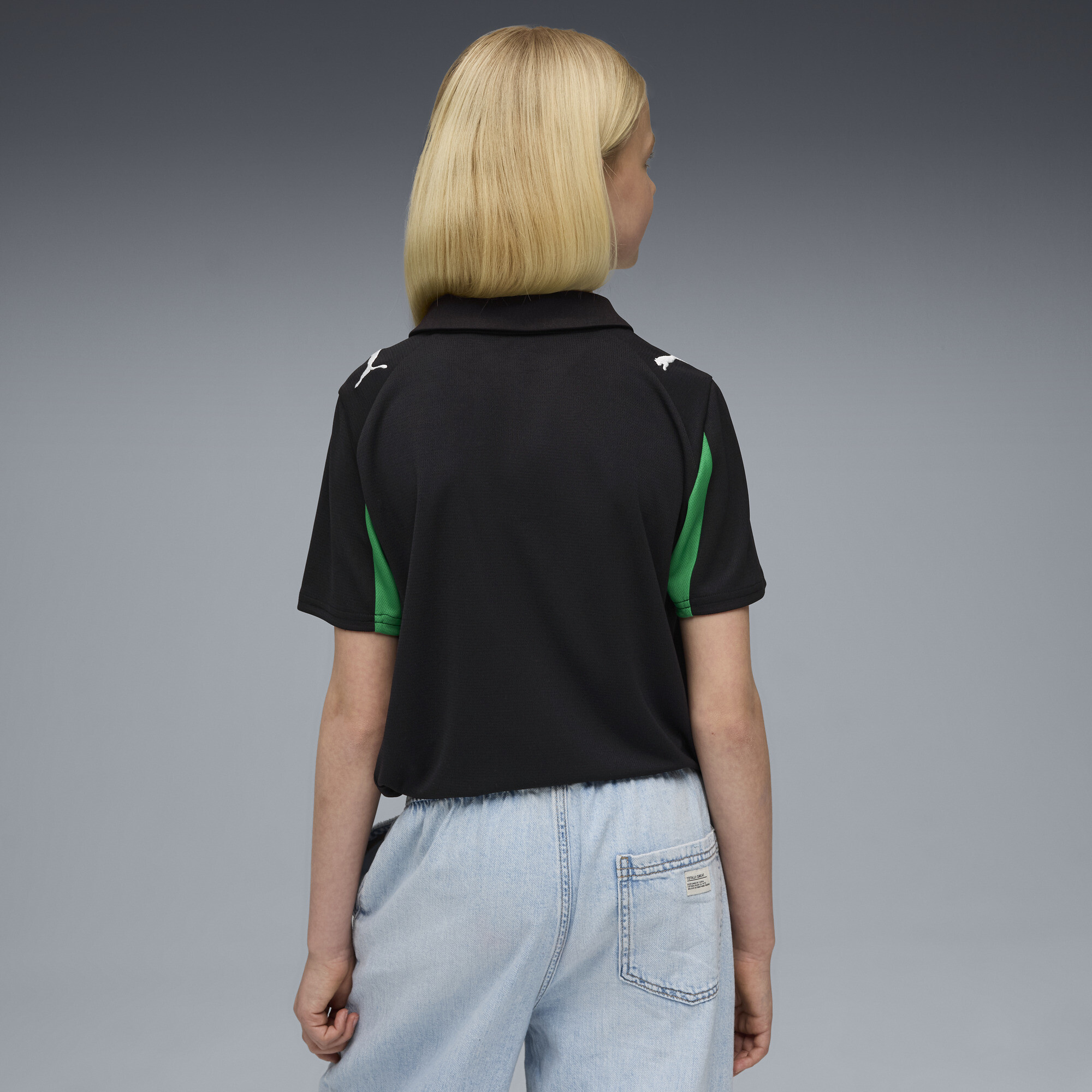 PUMA RC Lens 25/26 uitshirt, Groen/Zwart, Maat 13-14Y thumbnail 4