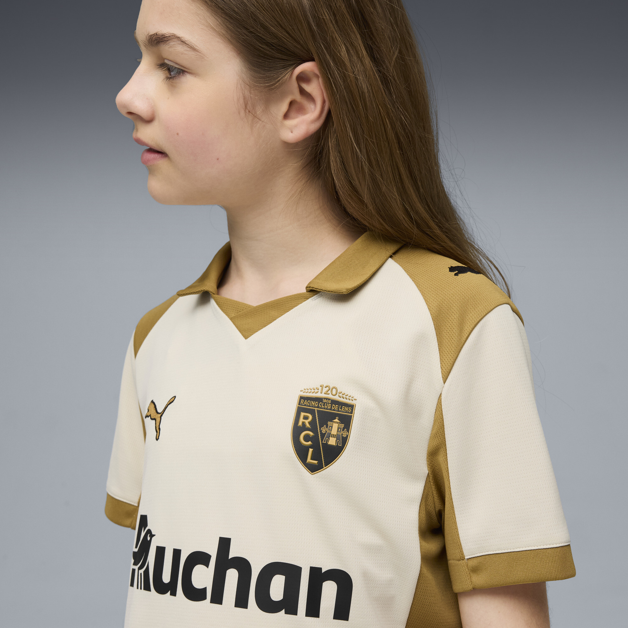 PUMA RC Lens 25/26 derde shirt, Goud, Maat 5-6Y thumbnail 6