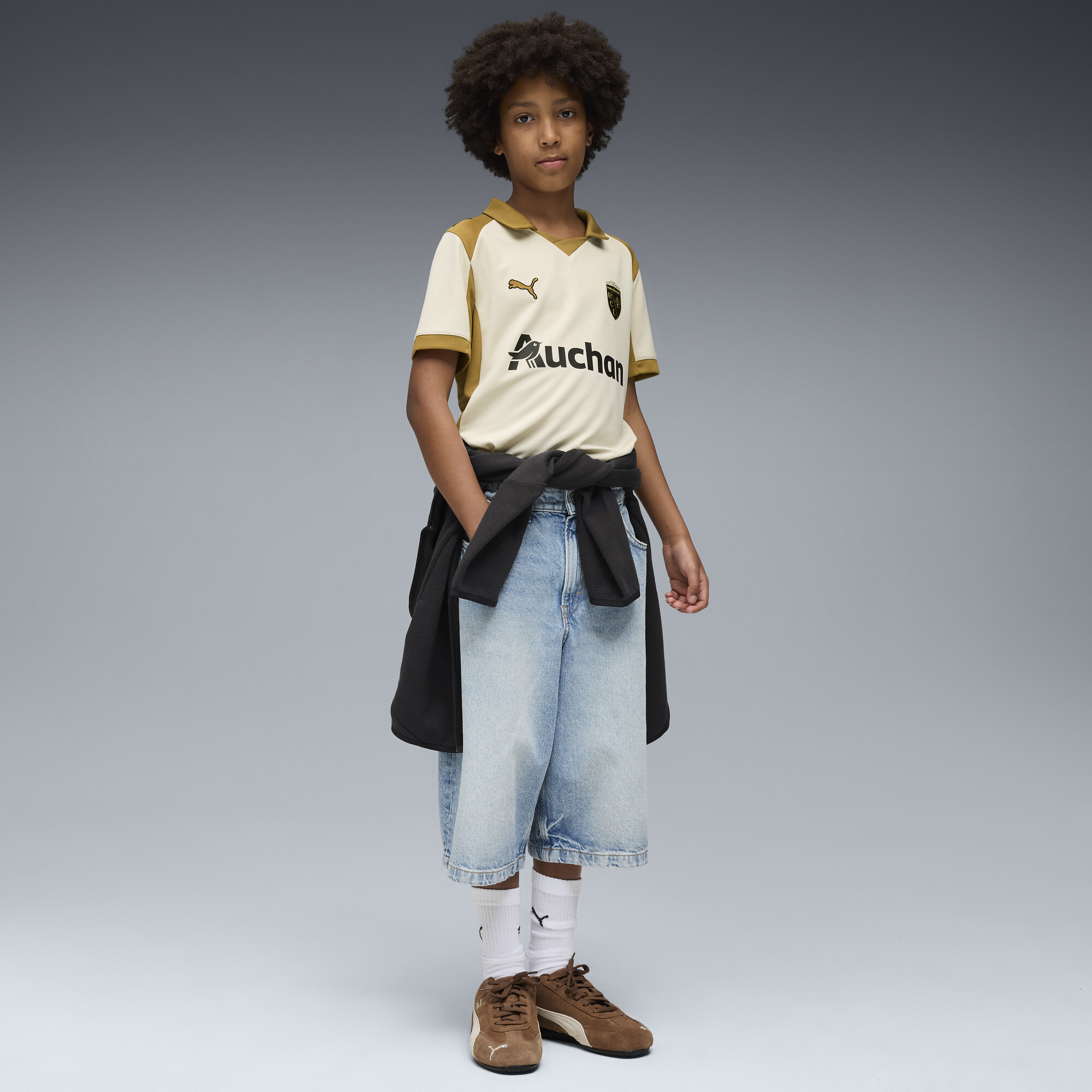 PUMA RC Lens 25/26 derde shirt, Goud, Maat 5-6Y thumbnail 5