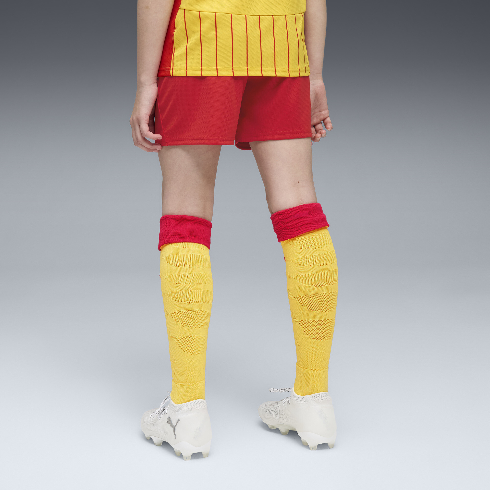 PUMA RC Lens 25/26 short, Zwart/Rood, Maat 11-12Y thumbnail 4