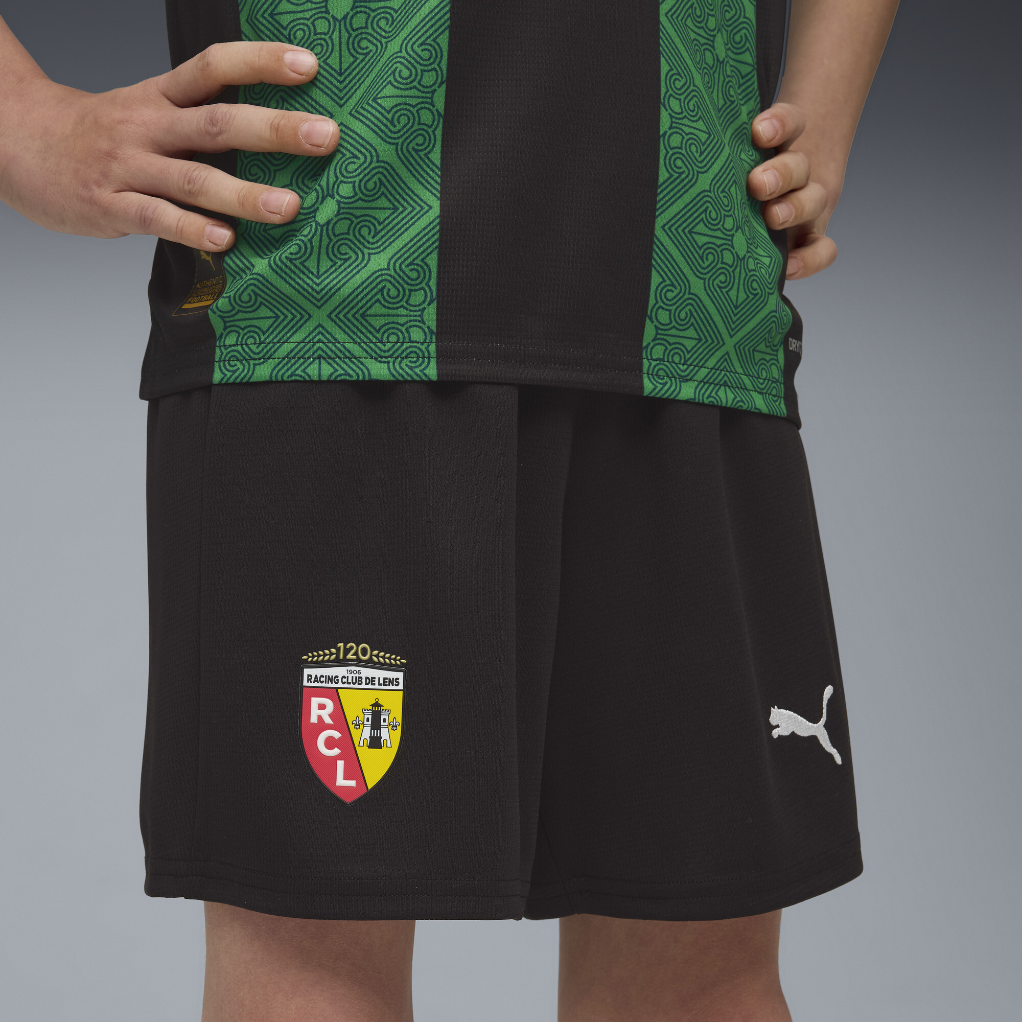 PUMA RC Lens 25/26 short, Zwart/Wit, Maat 5-6Y thumbnail 6