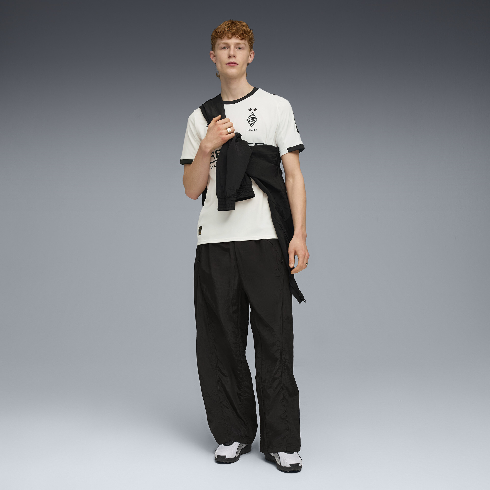 PUMA Borussia MÃ¶nchengladbach 25/26 thuisshirt voor Heren, Zwart/Wit, Maat XL thumbnail 4